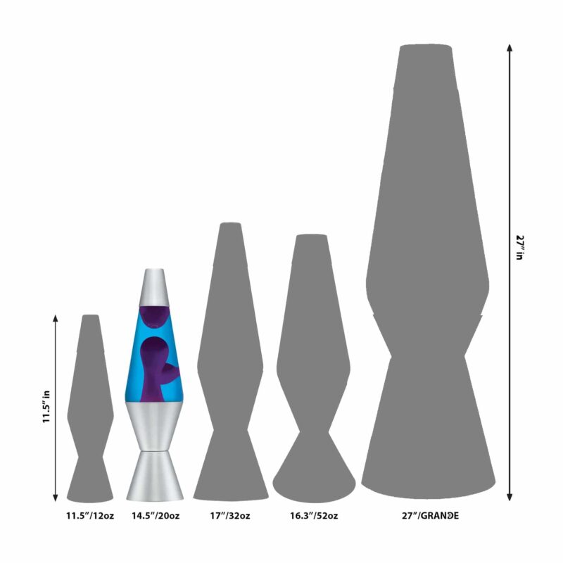 14.5″ LAVA Lamp – Purple/Blue/Silver 21180400WB