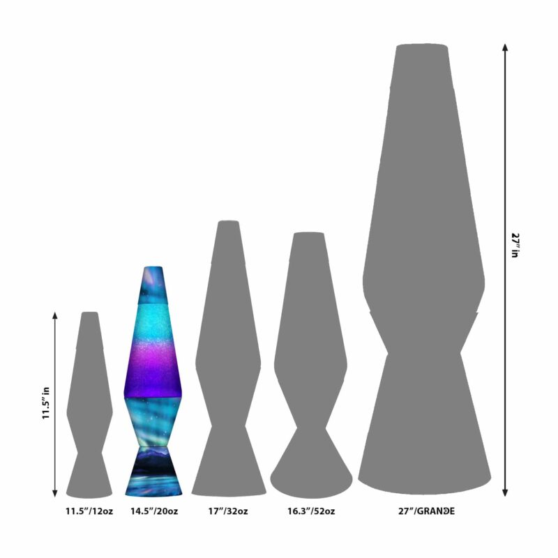 14.5″ LAVA Lamp Colormax Northern Lights – Glitter 21600401US