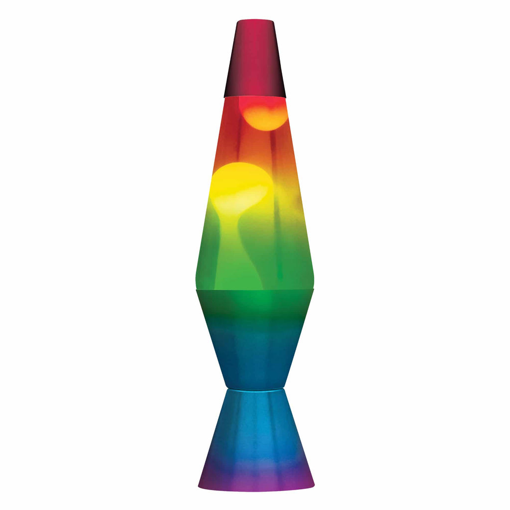 14.5” LAVA Lamp Rainbow – White/Clear/Tricolor 21790400WB