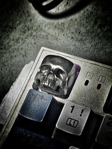 Sterling Silver Skull Keycap for Mechanical Keyboards