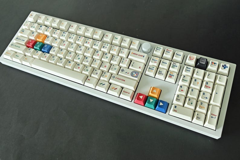 Retro Japanese Video Game Theme Keycap Set: Cherry Profile, PBT