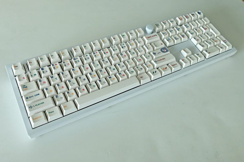 Retro Japanese Video Game Theme Keycap Set: Cherry Profile, PBT