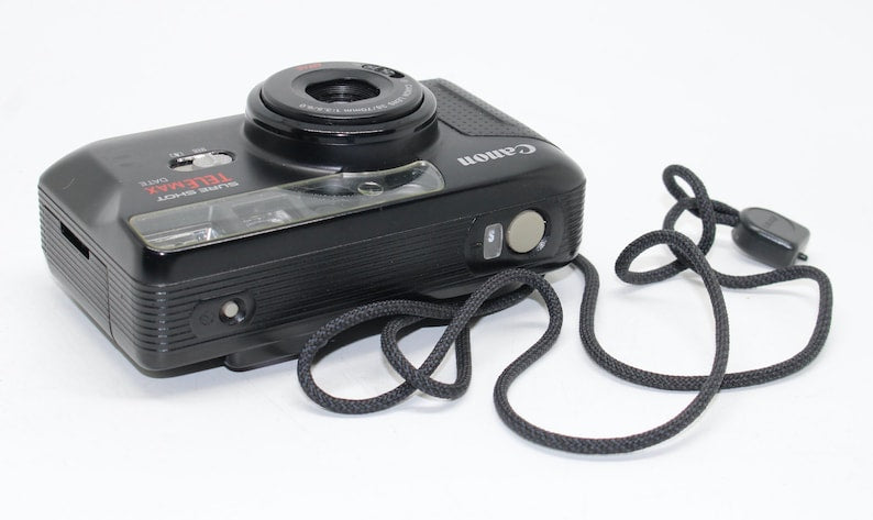 1991 Canon Sure Shot TeleMax Date: 35mm Film Camera with Twin Lens & Case